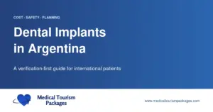 Dental Implants in Argentina title card with cost, safety, and planning themes