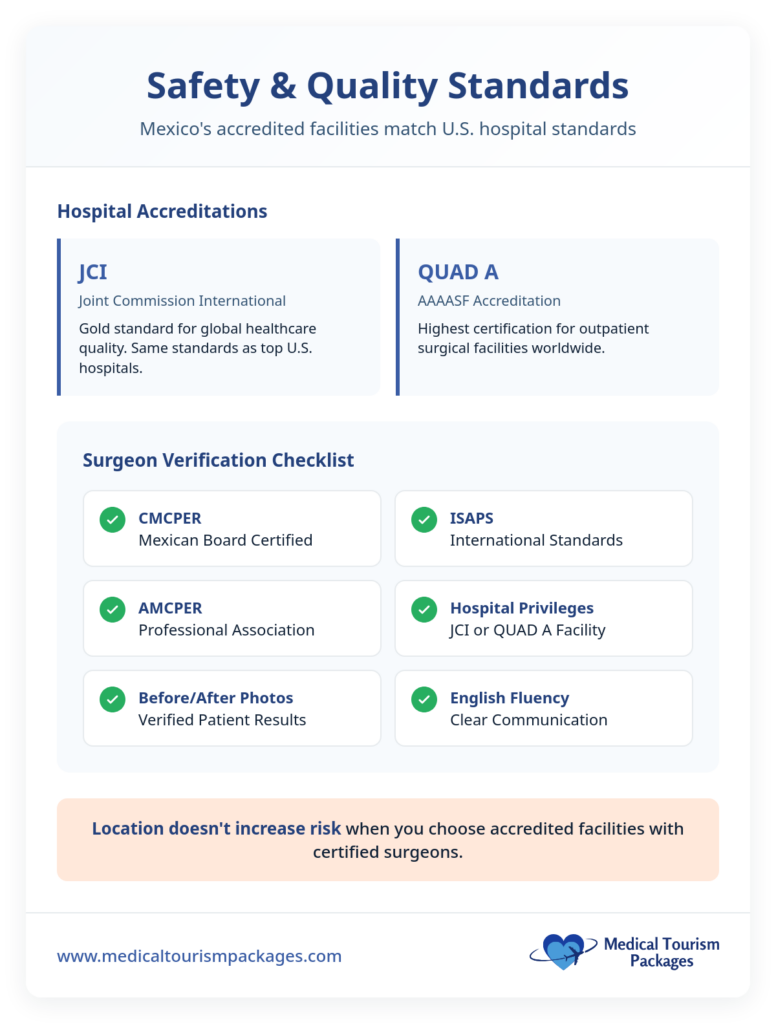 Bar chart compares hip replacement surgery costs: Panama averages $32,316, offering a 72% cost reduction compared to the higher costs in the United States.