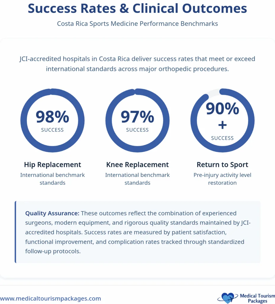Bar chart compares hip replacement surgery costs: Panama averages $32,316, offering a 72% cost reduction compared to the higher costs in the United States.